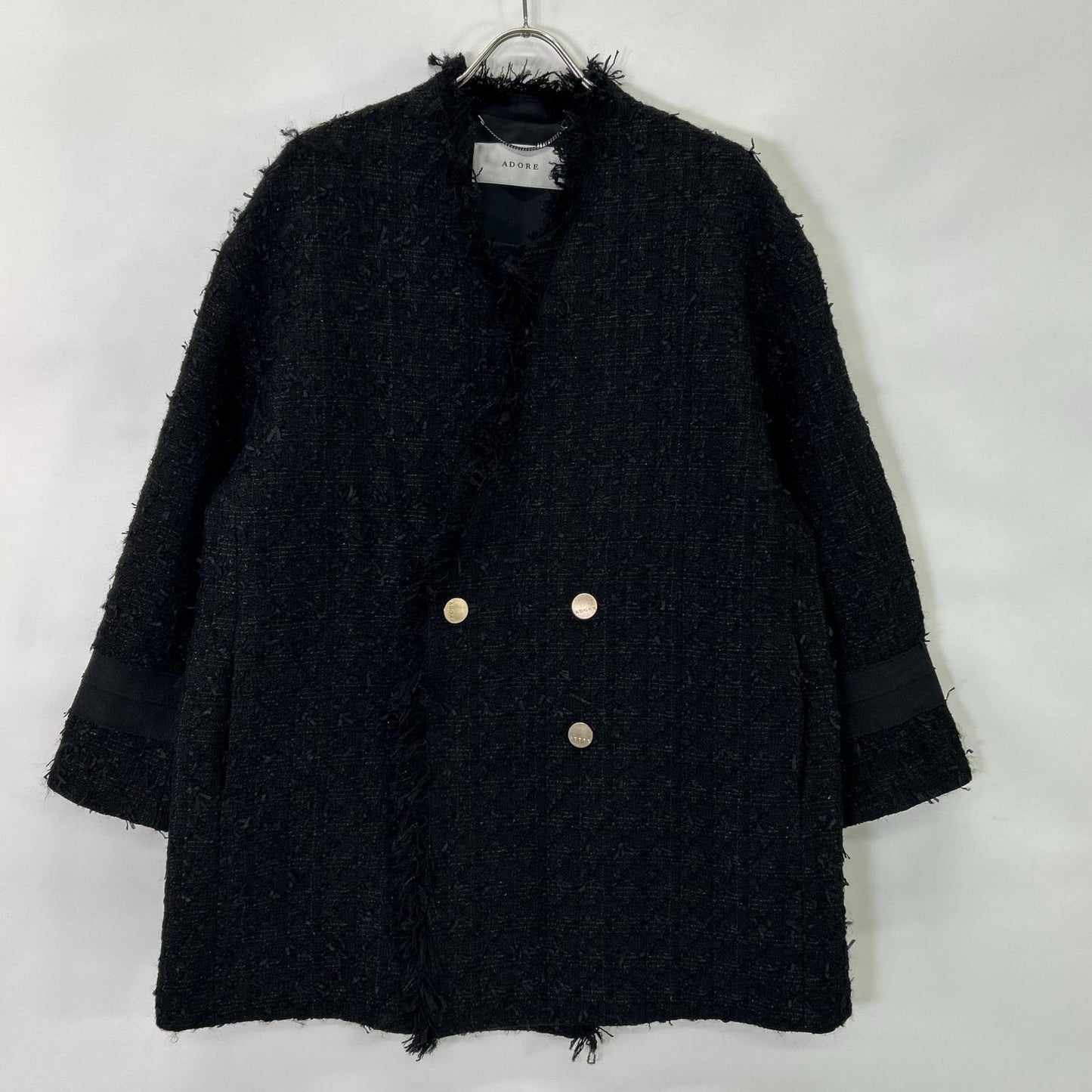 ADORE 531-3250908 Black Tweed Luxe Tweed Jacket Jacket