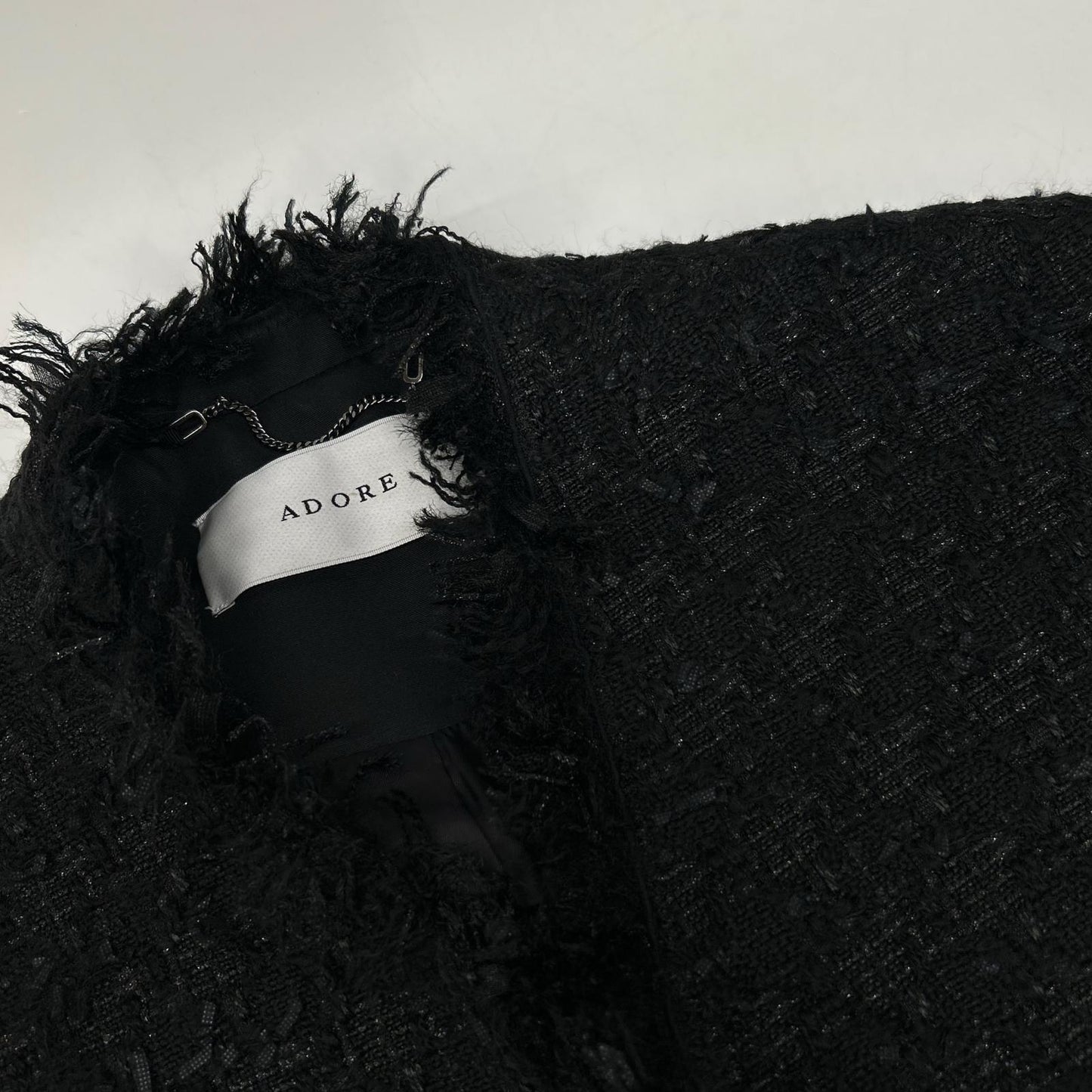 ADORE 531-3250908 Black Tweed Luxe Tweed Jacket Jacket