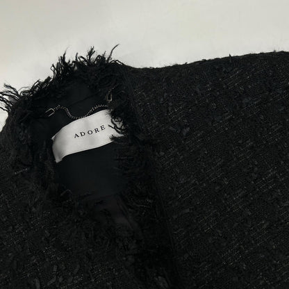 ADORE 531-3250908 Black Tweed Luxe Tweed Jacket Jacket
