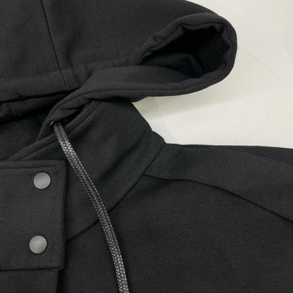 ADORE 531-1150215 Black Dry Ponte Hooded Layered Blouson Jacket