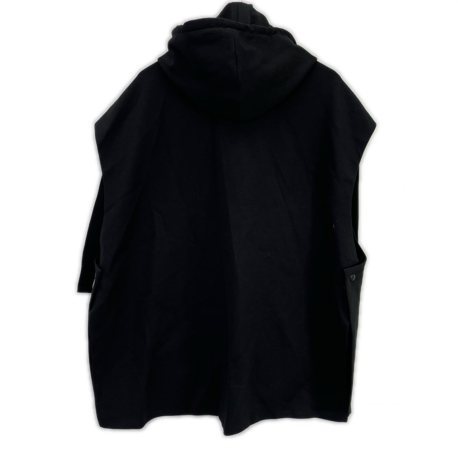 ADORE 531-1150215 Black Dry Ponte Hooded Layered Blouson Jacket