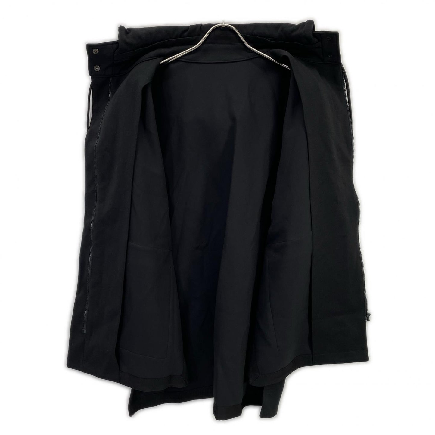 ADORE 531-1150215 Black Dry Ponte Hooded Layered Blouson Jacket