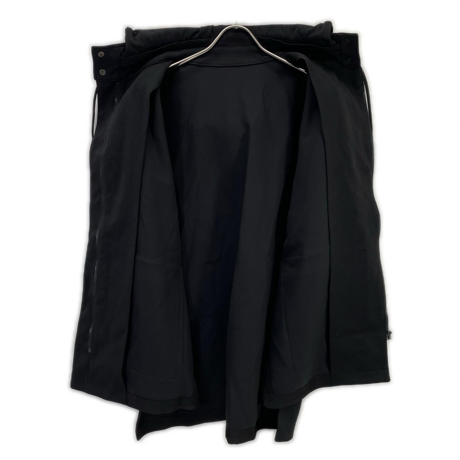 ADORE 531-1150215 Black Dry Ponte Hooded Layered Blouson Jacket
