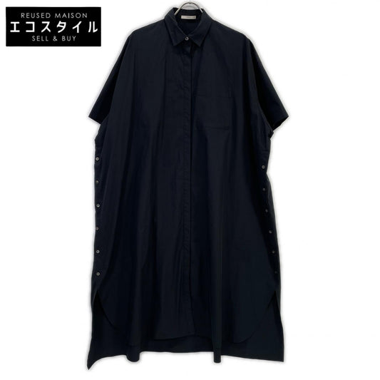LE PHIL 534-0140501 Black Short Sleeve Shirt Dress