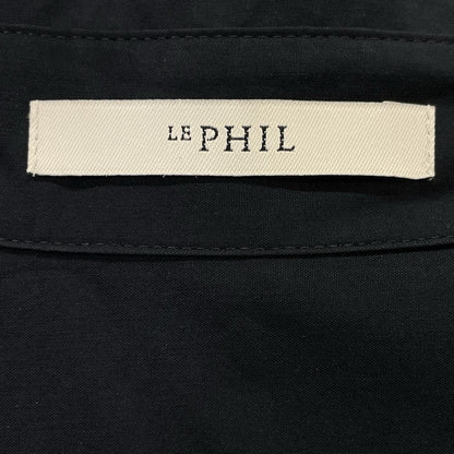 LE PHIL ル フィル 534-0140501 ブラック ショートスリーブシャツワンピース ワンピース