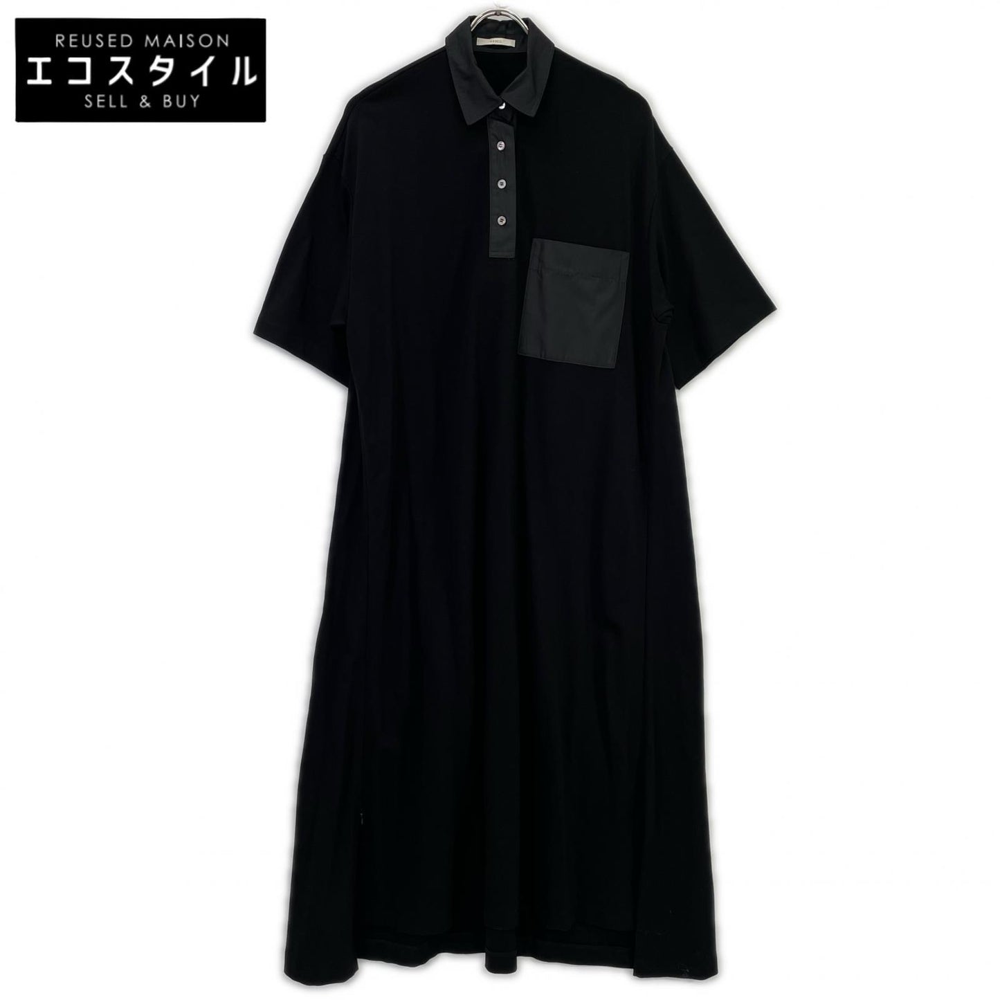 LE PHIL LE PHIL 534-0140409 黑色 单口袋Polo衫连衣裙 连衣裙
