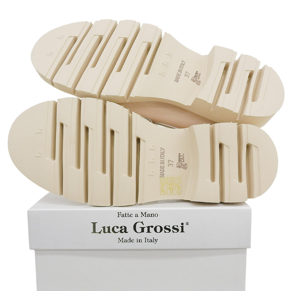 Luca Grossi Bit Loafers Shoes Womens Light Beige 37 L21613 LBG-050 New Condition