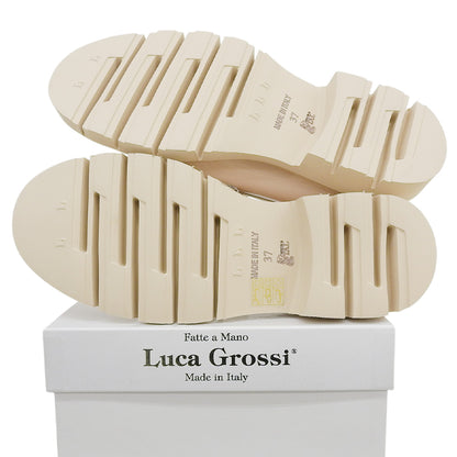 Luca Grossi Bit Loafers Shoes Womens Light Beige 37 L21613 LBG-050 New Condition