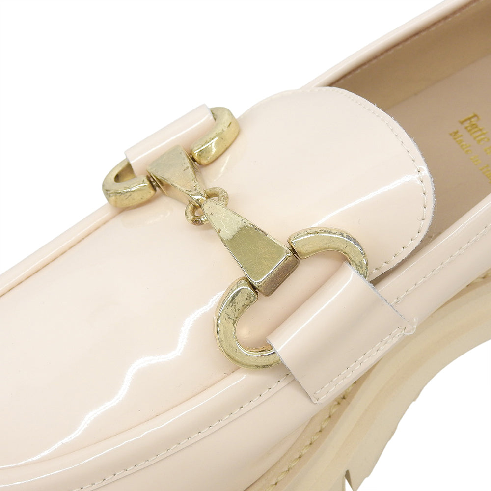 Luca Grossi Bit Loafers Shoes Womens Light Beige 37 L21613 LBG-050 New Condition
