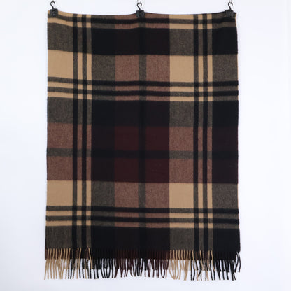 UNITED ARROWS ユナイテッドアローズ別注 1736-343-3180 チェック柄 カシミヤ フリンジ マフラー レディース