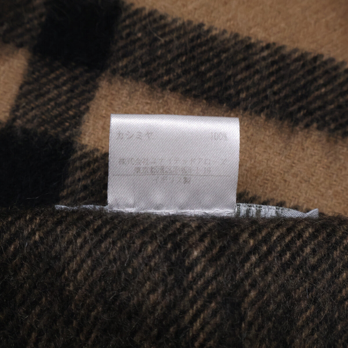 UNITED ARROWS ユナイテッドアローズ別注 1736-343-3180 チェック柄 カシミヤ フリンジ マフラー レディース