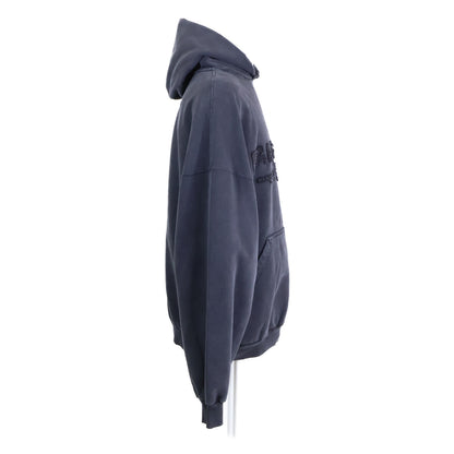 BALENCIAGA 巴黎世家 【全新/国内正品】821861 TSVA 正面Logo做旧连帽衫套头衫上衣