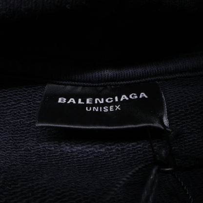 BALENCIAGA 巴黎世家 【全新/国内正品】821861 TSVA 正面Logo做旧连帽衫套头衫上衣