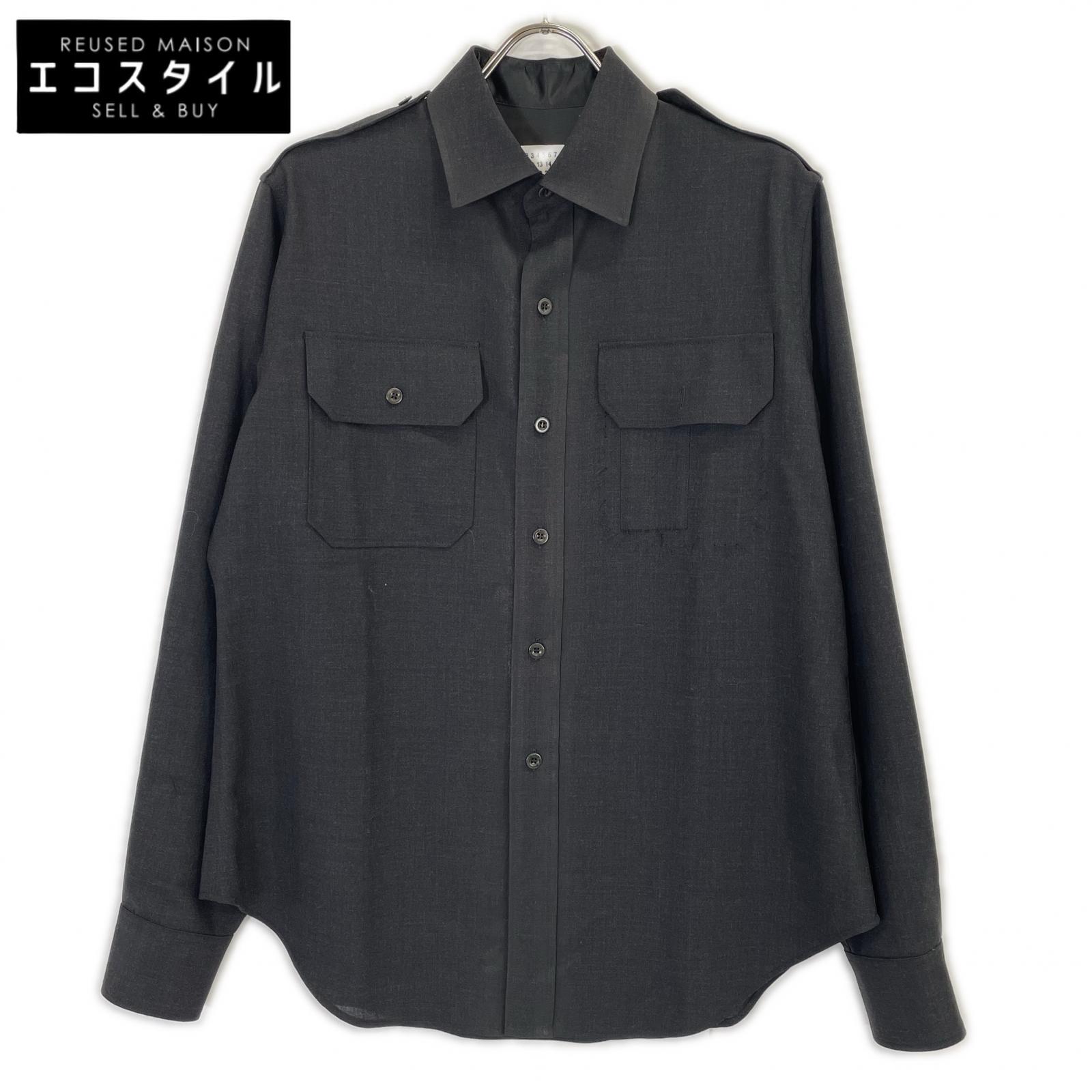 Maison Margiela 马吉拉 25AW S50DT0059 军装羊毛长袖衬衫 上衣