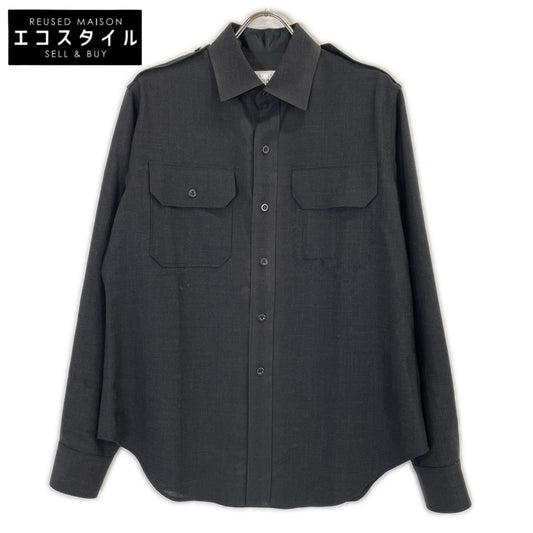 Maison Margiela メゾンマルジェラ 25AW S50DT0059 Military Wool L/S Shirt ミリタリーウール ロングスリーブシャツ 長袖シャツ トップス