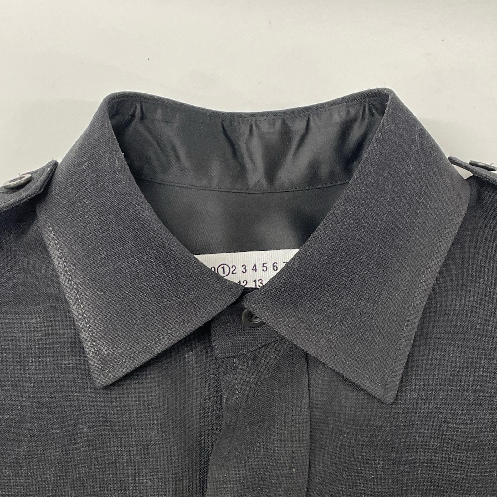 Maison Margiela 马吉拉 25AW S50DT0059 军装羊毛长袖衬衫 上衣