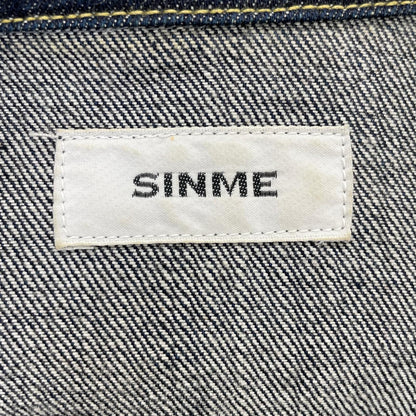 SINME シンメ S702 インディゴ ワンウォッシュ 13ozオーガニックコットン 3rdタイプ クロップド セルビッジデニムジャケット ジャケット
