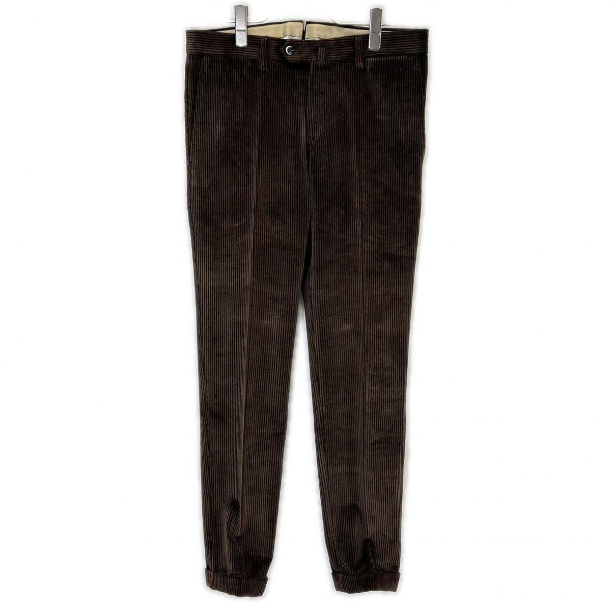 PT01 ピーティーゼロウーノ dark brown corduroy slacks bottoms