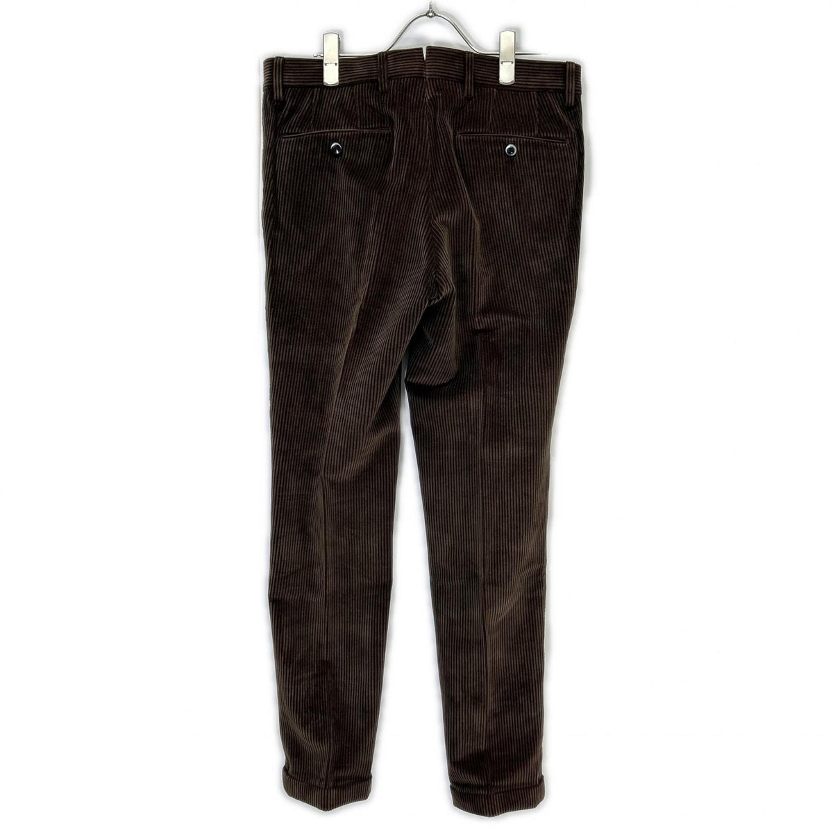 PT01 ピーティーゼロウーノ dark brown corduroy slacks bottoms