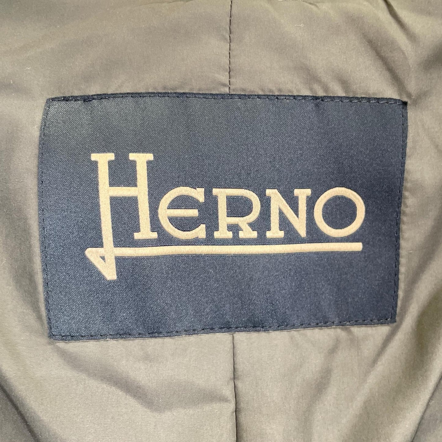 HERNO 赫尔诺 CA0025U 灰色 羊毛尼龙 隐式开襟立领大衣 大衣