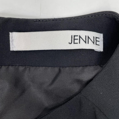 JENNE Jen 黑色无袖拖尾连衣裙