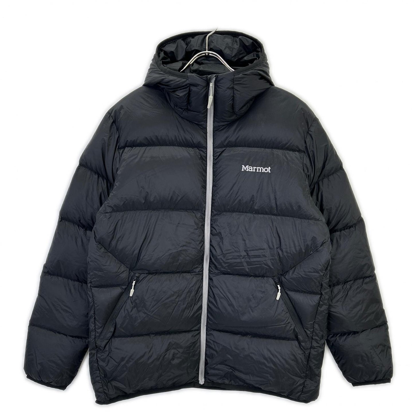 Marmot 土拨鼠 TOMMJL15JT 黑色 尼龙 1000蓬松度 连帽羽绒服 夹克 L