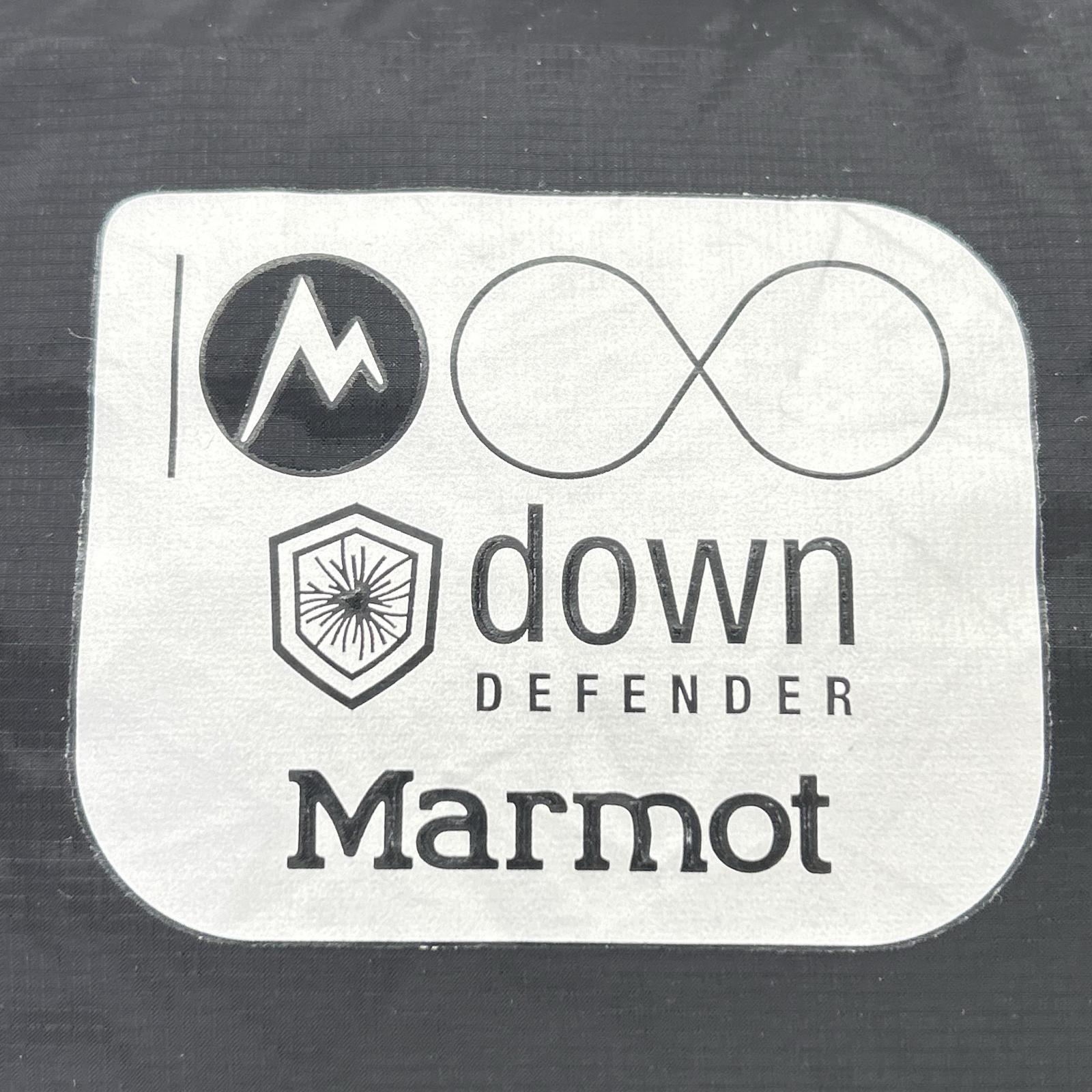 Marmot 土拨鼠 TOMMJL15JT 黑色 尼龙 1000蓬松度 连帽羽绒服 夹克 L