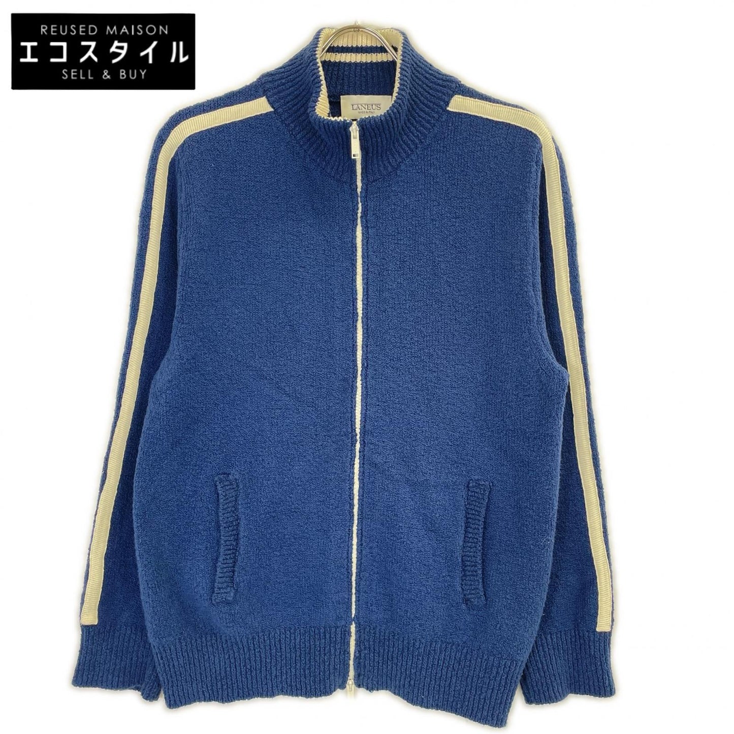 LANEUS x L'Appartement 25AW Cotton Blend KNITTED BOMBER JACKET