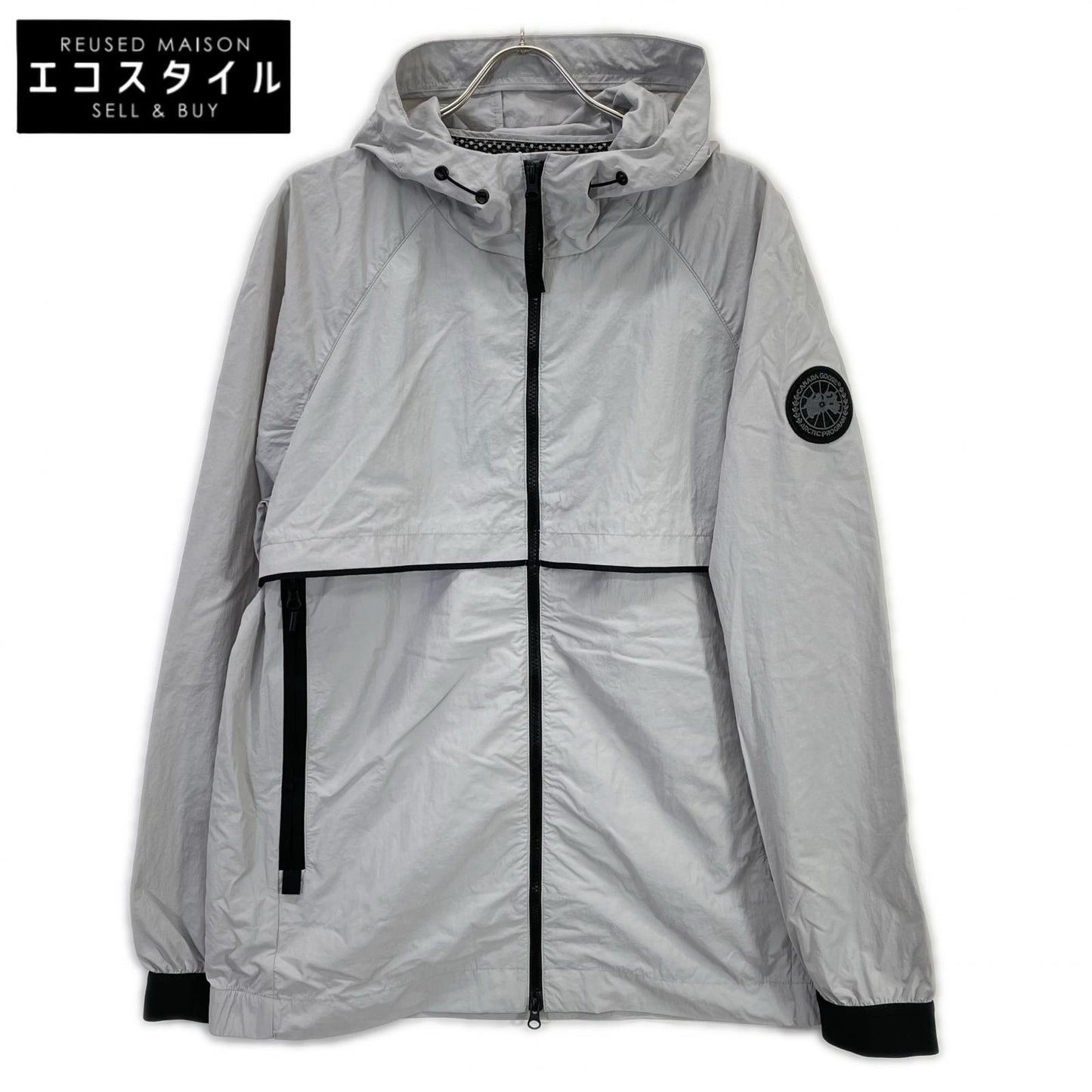 CANADA GOOSE カナダグース 2440MB Black Label Faber Hoodie/フェーバーフーディ グレー W-ZIP ナイロンフーディジャケット トップス