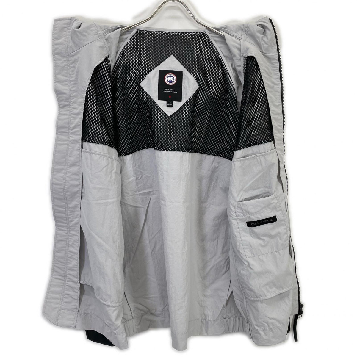 CANADA GOOSE カナダグース 2440MB Black Label Faber Hoodie/フェーバーフーディ グレー W-ZIP ナイロンフーディジャケット トップス