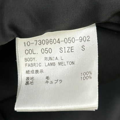 黑色 100% 羊毛 切斯特大衣 外套 S 女士