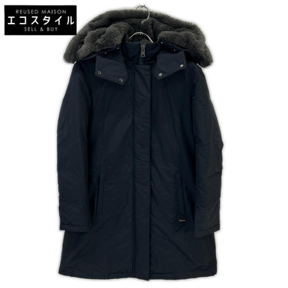 WOOLRICH 羊毛富豪 WWOU0551 海军蓝 BOW BRIDGE PARKA 弓桥派克羽绒服 夹克 S