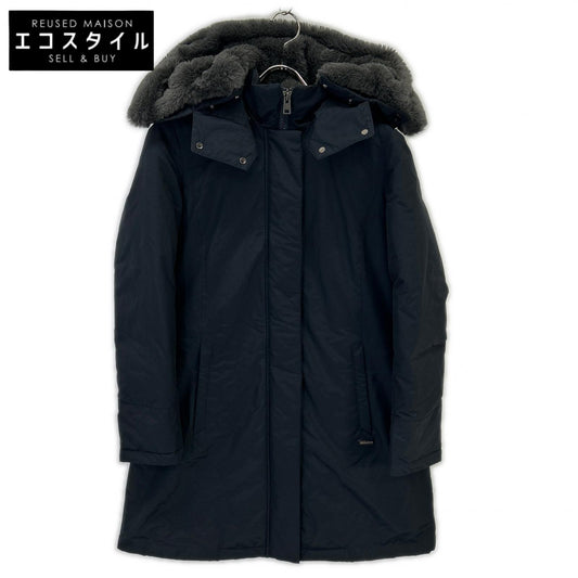 WOOLRICH 羊毛富豪 WWOU0551 海军蓝 BOW BRIDGE PARKA 弓桥派克羽绒服 夹克 S