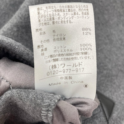 灰色 Jackal 140's A字型海军呢大衣 36 女式
