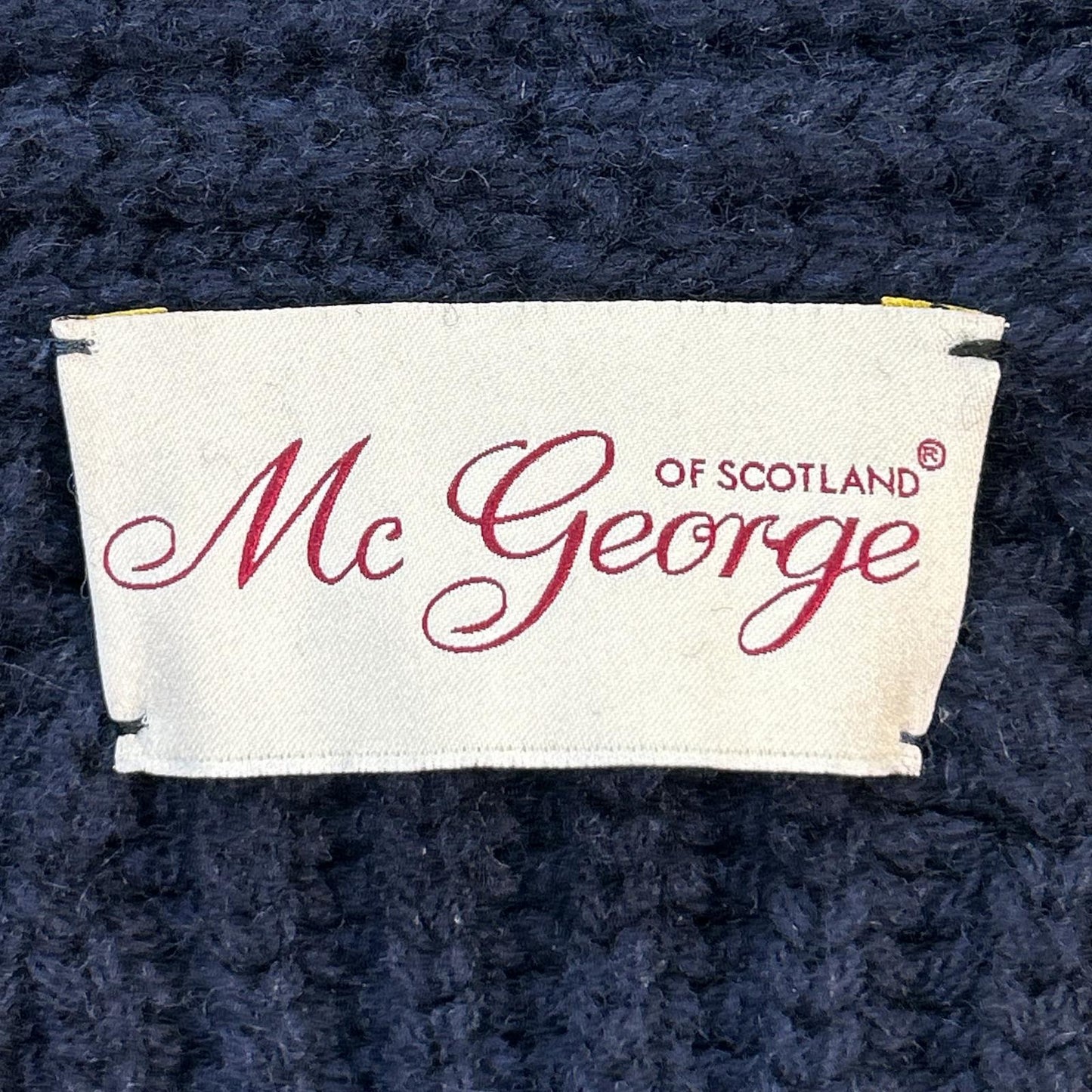 MC GEORGE OF SCOTLAND マックジョージ A0305/2/14/E ウールｘカシミヤ ショールカラー ニットカーディガン トップス