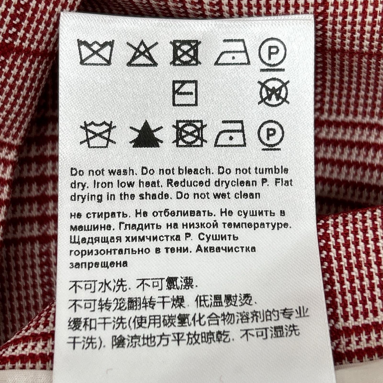 5031573 红白 格纹 金扣连衣裙 连衣裙 36 女士