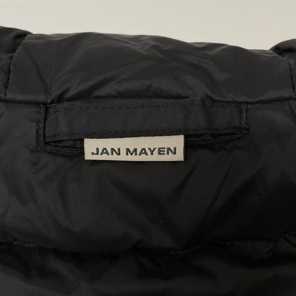 JAN MAYEN ヤンマイエン ブラック ナイロン フーデッドダウンコート コート