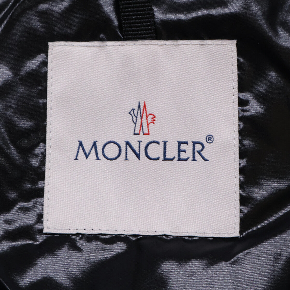 MONTCLA/蒙克莱 标识饰带 连帽 羽绒夹克 男士 2码