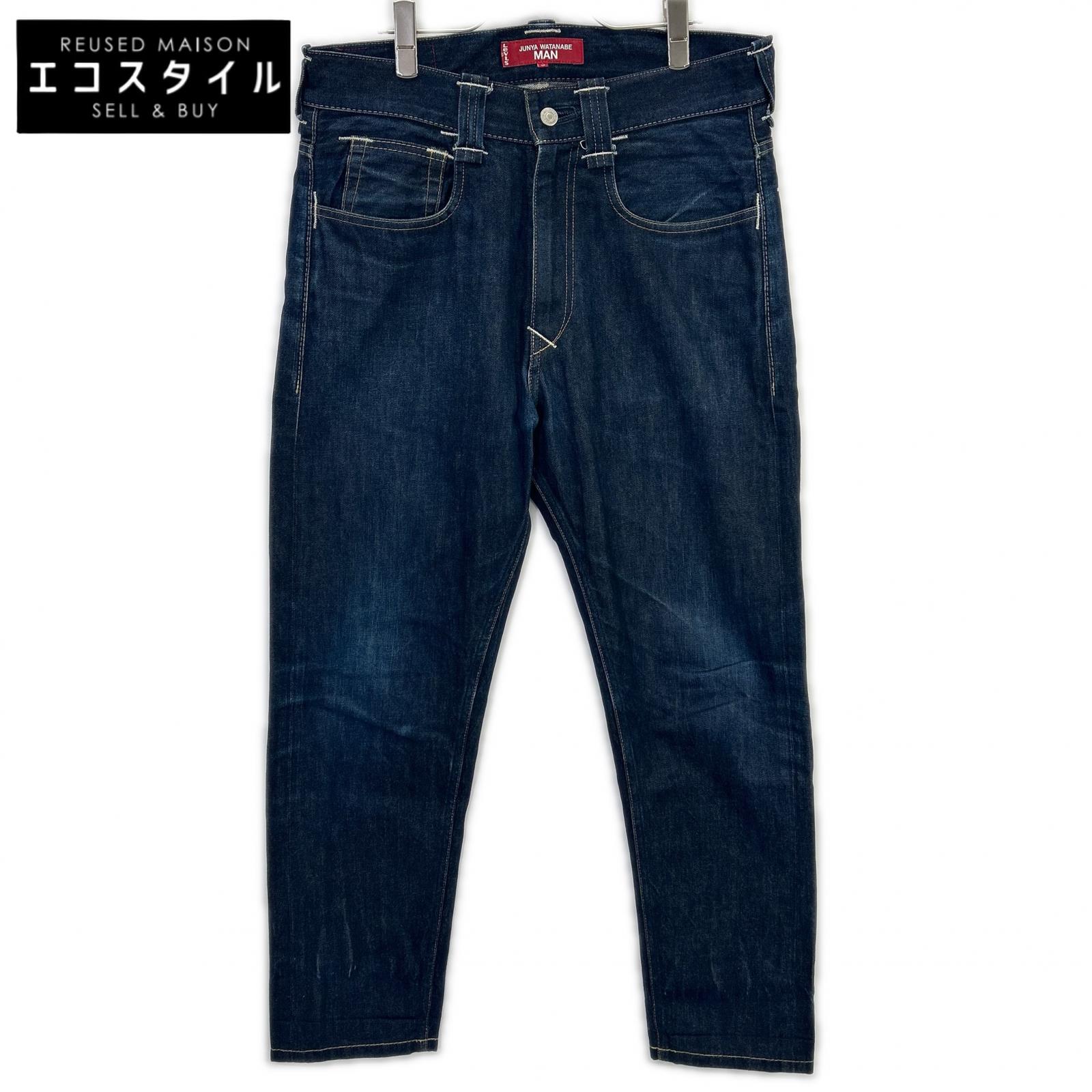 JUNYA WATANABE MAN 渡边淳弥男士 【×Levi's】WJ-P221 22AW 靛蓝色棉质牛仔布联名长裤 下装
