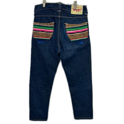 JUNYA WATANABE MAN 渡边淳弥男士 【×Levi's】WJ-P221 22AW 靛蓝色棉质牛仔布联名长裤 下装