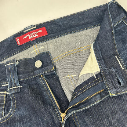 JUNYA WATANABE MAN 渡边淳弥男士 【×Levi's】WJ-P221 22AW 靛蓝色棉质牛仔布联名长裤 下装