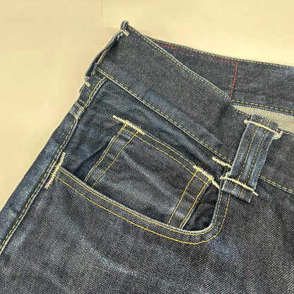 JUNYA WATANABE MAN 渡边淳弥男士 【×Levi's】WJ-P221 22AW 靛蓝色棉质牛仔布联名长裤 下装