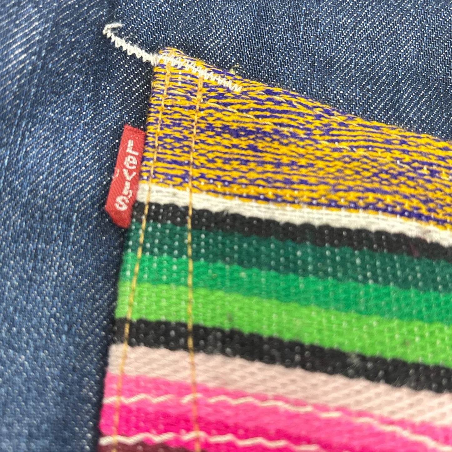 JUNYA WATANABE MAN 渡边淳弥男士 【×Levi's】WJ-P221 22AW 靛蓝色棉质牛仔布联名长裤 下装