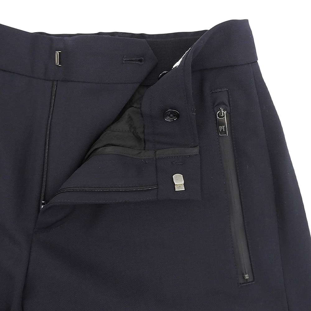 PT TORINO ピーティートリノ 美品 LAMDA ラムダ スラックスパンツ ボトムス メンズ ダークネイビー 44 COAS3JZD0KLT ボトムス