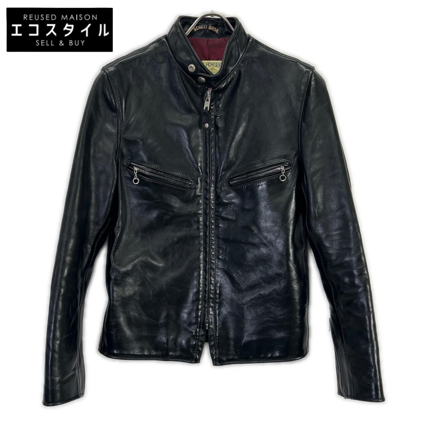 schott ショット 7417 ブラック 641XXH ホースハイド ライダースジャケット ジャケット