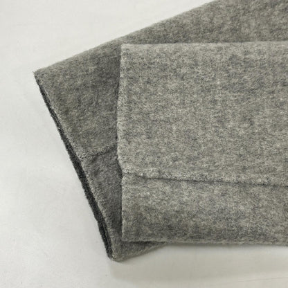 GRAY Wool-Cashmere Hooded Coat for Women