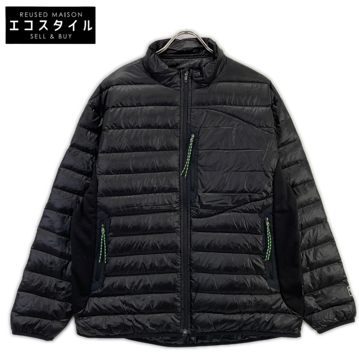 【×WHIZLIMITED】ﾌﾞﾗｯｸ DOWN SWEATER ﾀﾞｳﾝｼﾞｬｹｯﾄ ジャケット L メンズ