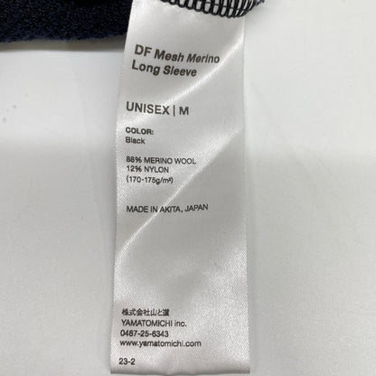 ﾌﾞﾗｯｸ DF Mesh Merino Long Sleeve ｶｯﾄｿｰ トップス M メンズ