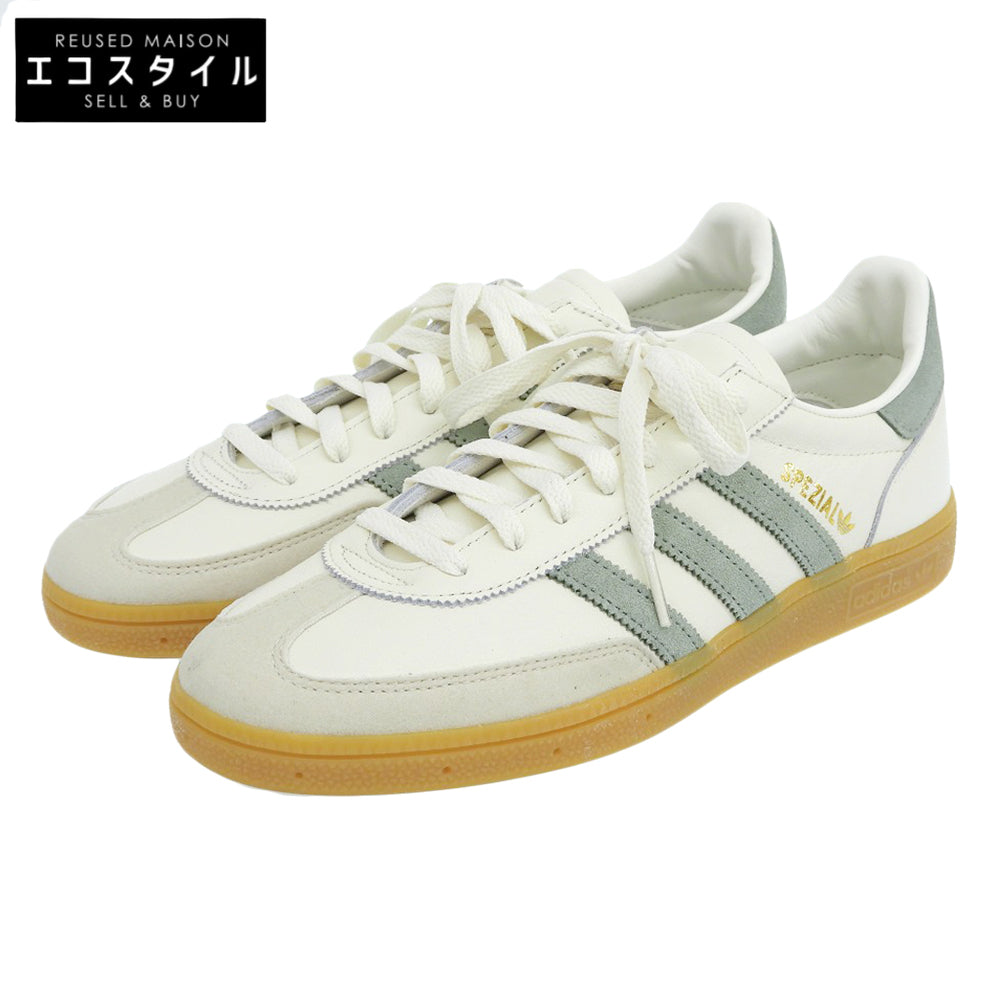 adidas 阿迪达斯 几乎全新 HANDBALL SPEZIAL 手球特别款 运动鞋 男士 米白x绿色 27cm IF9730 鞋履