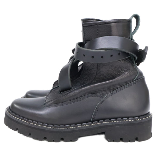 Y's ワイズ 20AW YR-E04-704 COMBI LEATHER BELT BOOTS コンビ レザー ベルト ブーツ/ シューズ